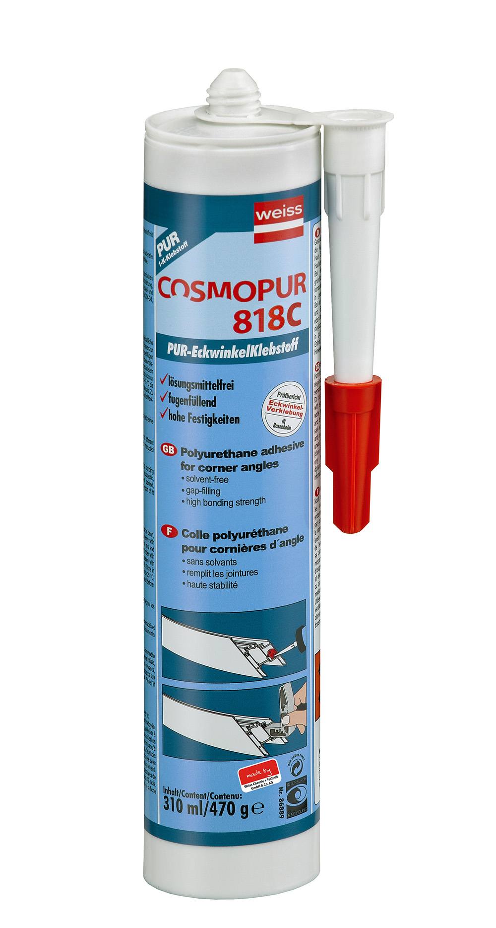 COSMOPUR 818C | PUR Corner Angle Adhesive