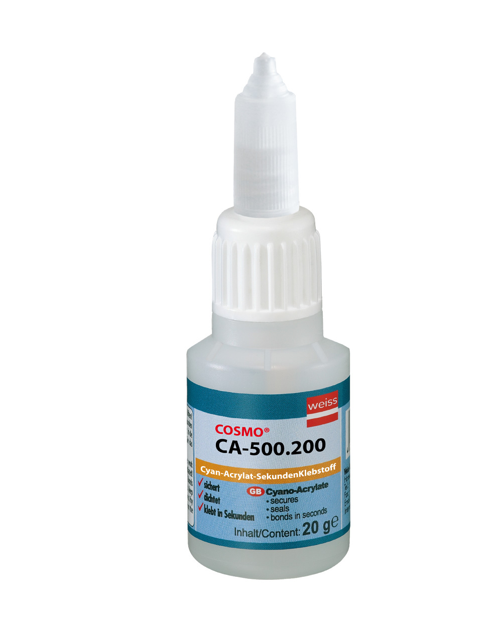 COSMO® CA-500.200</p>
<p>Versatile instant adhesive for EPDM sealing profile joints